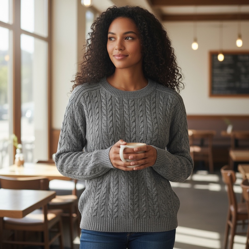 Truth By Republic Cable Knit Sweater‎ Small NWT